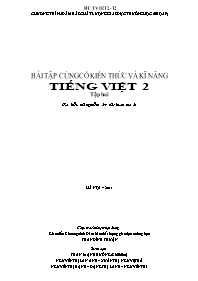 Bài tập củng cố kiến thức và kĩ năng tiếng Việt 2