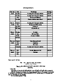 Giáo án Tổng hợp các môn Lớp 2 - Tuần 1 đến tuần 4 - Năm học 2011-2012