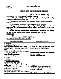 Kế hoạch bài học môn Địa lí Lớp 4 - Tuần 13