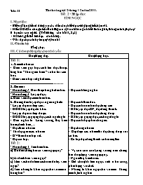 Giáo án Tổng hợp các môn học Lớp 2 - Tuần 17 - Năm học: 2011-2012