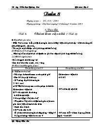 Giáo án Tổng hợp các môn Lớp 2 - Tuần 08 - Năm học: 2011-2012 - Đặng Văn Sơn