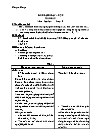 Kế hoạch bài dạy Lớp 2 - Tuần 28 (Bản 2 cột)