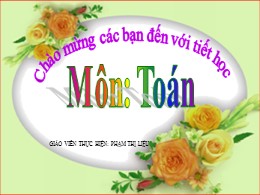 Bài giảng Toán Khối 2 - Bài 38: Ki-lô-gam (Ti