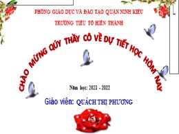 Bài giảng Toán Lớp 2 - Bài 60: Bảng chia 2 - Năm học 2021-2022 - Quách Thị Phương