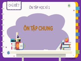 Bài giảng Toán Lớp 2 - Chủ đề 7: Ôn tập học k