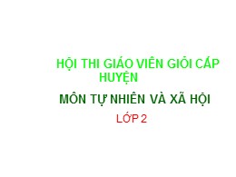 Bài giảng Tự nhiên và Xã hội Lớp 2 - Bài 33: Mặt trăng và các vì sao