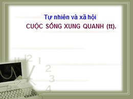 Bài giảng Tự nhiên và Xã hội Lớp 2 - Bài: Cuộ