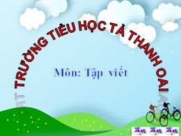 Bài giảng Tập viết Lớp 2 - Bài 5: Chữ hoa B -