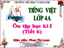 Bài giảng Tiếng Việt Lớp 2 - Tuần 18: Ôn tập 