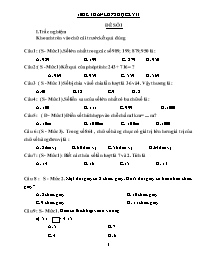 10 Đề ôn tập học kỳ II môn Toán Lớp 2 (Có đáp