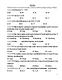 10 Đề ôn tập môn Toán Lớp 2 (Có đáp án)