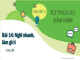 Bài giảng Hoạt động trải nghiệm Lớp 2 - Bài 1