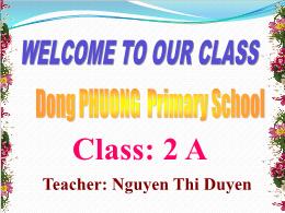 Bài giảng Tiếng Anh Lớp 2 - Unit 10: At the z