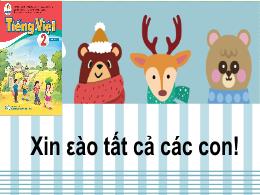Bài giảng Tiếng Việt Lớp 2 (Cánh Diều) - Bài 