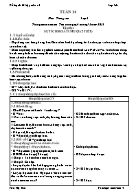 Giáo án Lớp 2 - Tuần 14 - Năm học 2023-2024 -