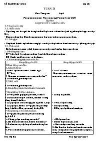 Giáo án Lớp 2 - Tuần 21 - Năm học 2023-2024 -