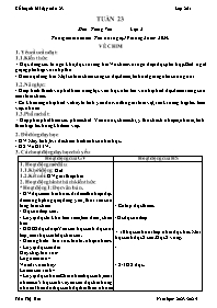 Giáo án Lớp 2 - Tuần 23 - Năm học 2023-2024 -