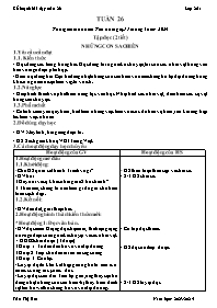 Giáo án Lớp 2 - Tuần 26 - Năm học 2023-2024 -