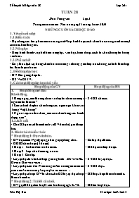Giáo án Lớp 2 - Tuần 28 - Năm học 2023-2024 -