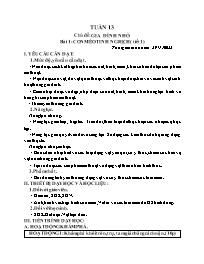 Giáo án Mĩ thuật Lớp 2 - Tuần 13 - Bài 1: Con