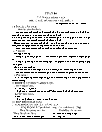 Giáo án Mĩ thuật Lớp 2 - Tuần 16 - Bài 2: Chi