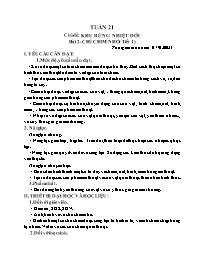 Giáo án Mĩ thuật Lớp 2 - Tuần 21 - Bài 2: Chú