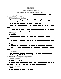 Giáo án Mĩ thuật Lớp 2 - Tuần 29 - Bài 1: Khu