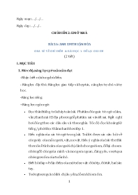Giáo án Tiếng Việt Lớp 2 (Sách Cánh Diều) - T
