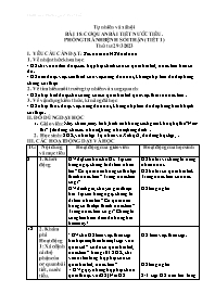 Giáo án Tự nhiên và xã hội Lớp 2 - Bài 18: Cơ