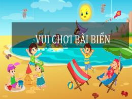 Mẫu PowerPoint trò chơi Vui chơi bãi biển