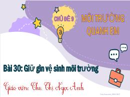 Bài giảng HĐTN 2 (Kết nối tri thức) - Tuần 30