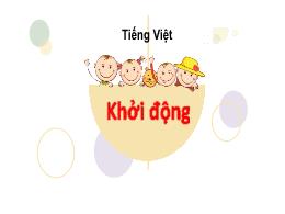 Bài giảng Tiếng Việt 2 (Tập 1 - Kết nối tri t