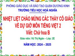 Bài giảng Tiếng Việt 2 (Tập 1 - Kết nối tri t