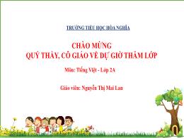 Bài giảng Tiếng Việt 2 (Tập 2 - Kết nối tri t