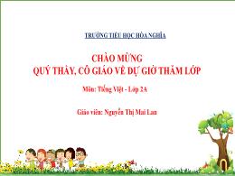 Bài giảng Tiếng Việt 2 (Tập 2 - Kết nối tri t