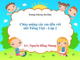 Bài giảng Tiếng Việt 2 - Tuần 21, Bài 6: Đọc: