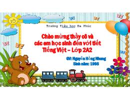 Bài giảng Tiếng Việt 2 - Tuần 24, Bài: Chữ ho
