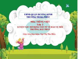 Bài giảng Tiếng Việt 2 - Tuần 25, Luyện tập: