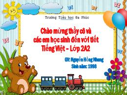 Bài giảng Tiếng Việt 2 - Tuần 30, Bài: Viết c
