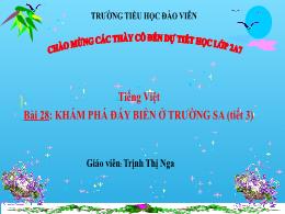 Bài giảng Tiếng Việt 2 - Tuần 33, Bài 28: Khá