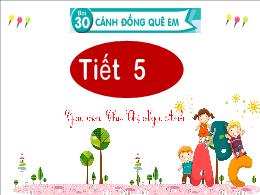 Bài giảng Tiếng Việt 2 - Tuần 34, Bài 30: Cán