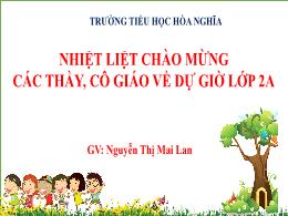 Bài giảng Toán 2 - Bài 19: Phép cộng (có nhớ)