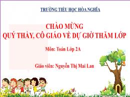 Bài giảng Toán 2 - Bài 52: Viết số thành tổng