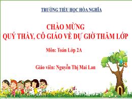 Bài giảng Toán 2 - Bài 59: Phép cộng (không n