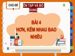 Bài giảng Toán 2 (Kết nối tri thức) - Bài 4: