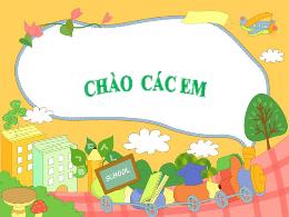 Bài giảng Toán 2 (Cánh diều) - Bài: Số bị trừ