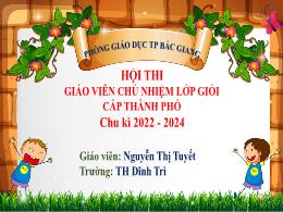 Bài giảng hoạt động trải nghiệm 2 - Bài: Lớp 