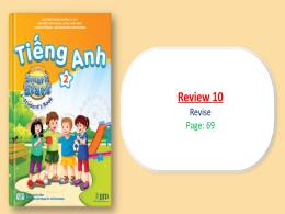 Bài giảng Tiếng Anh 2 (I-Learn Smart Start) -
