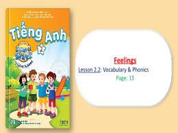 Bài giảng Tiếng Anh 2 (I-Learn Smart Start) -