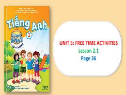 Bài giảng Tiếng Anh 2 (I-Learn Smart Start) -